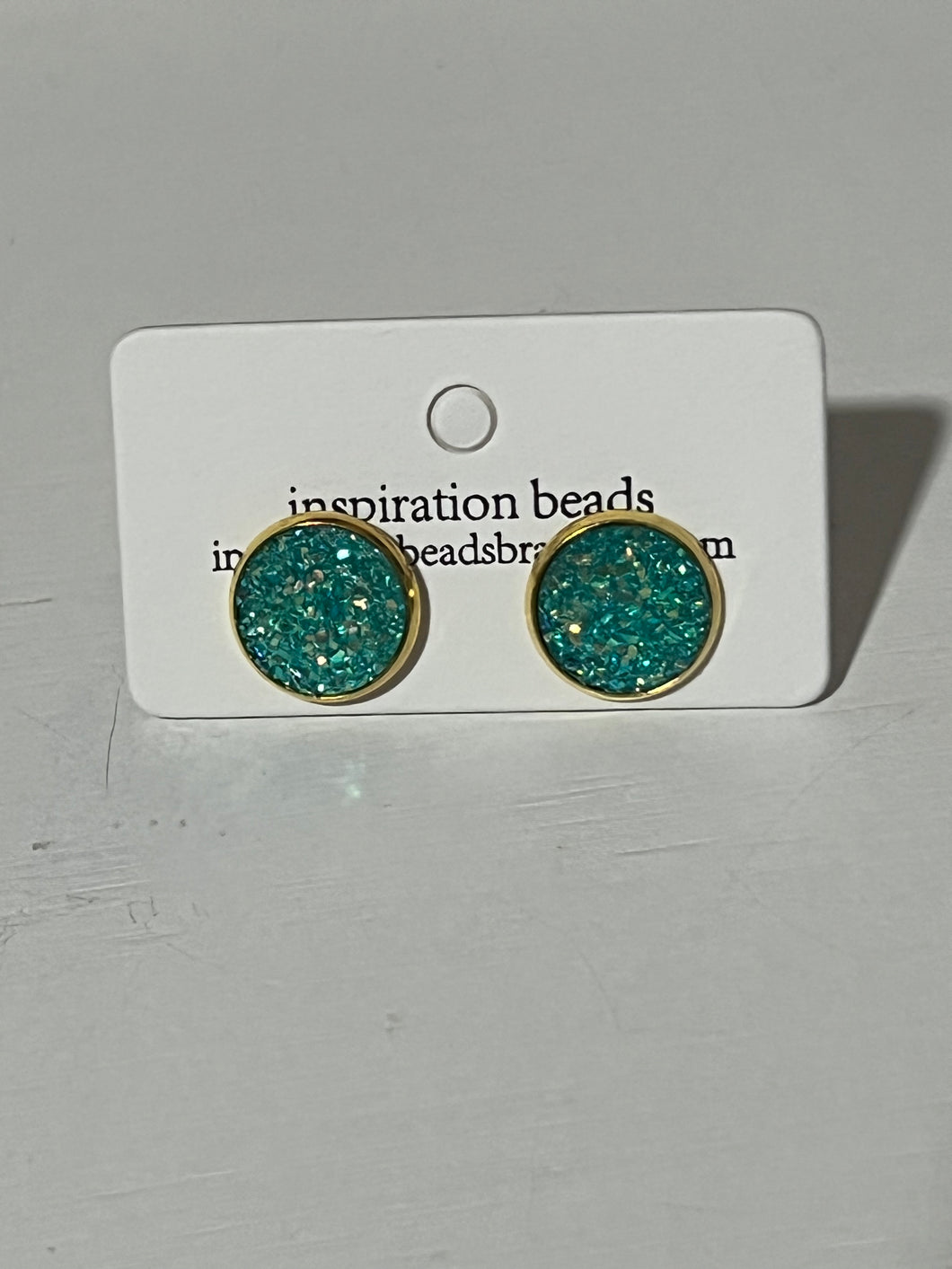 Sea Breeze Druzy Stud Earrings