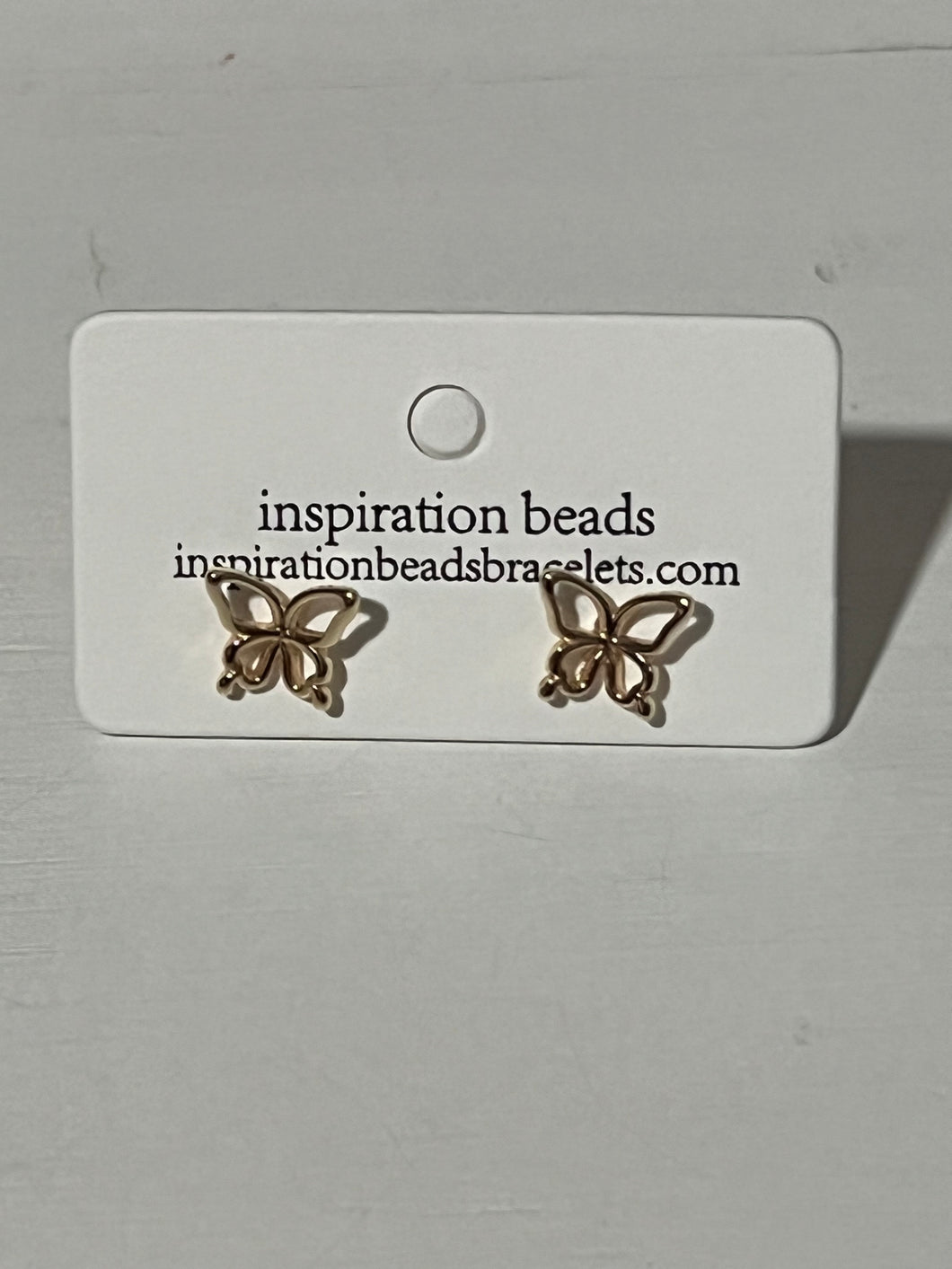 Sweet Butterfly (Gold) Stud Earrings