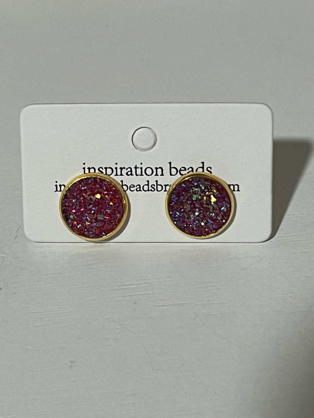 Rose’ Druzy Stud Earrings