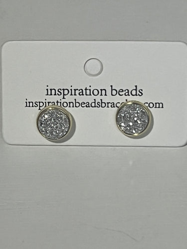 Crystal Druzy Stud Earrings