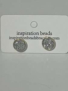 Crystal Druzy Stud Earrings