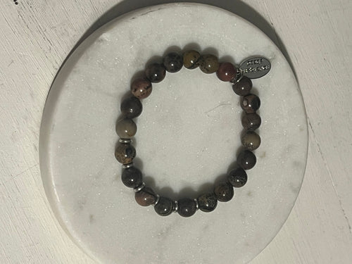 Flower Jasper Stacking Bracelet