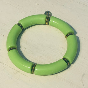 Color Crush Tube Bracelets with Hematite