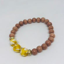 Recycled Glass and Rosewood Diffuser Bracelet