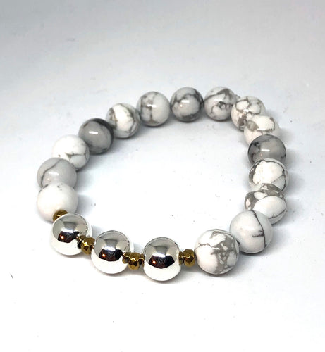 Howlite Past~Present~Future Bracelet