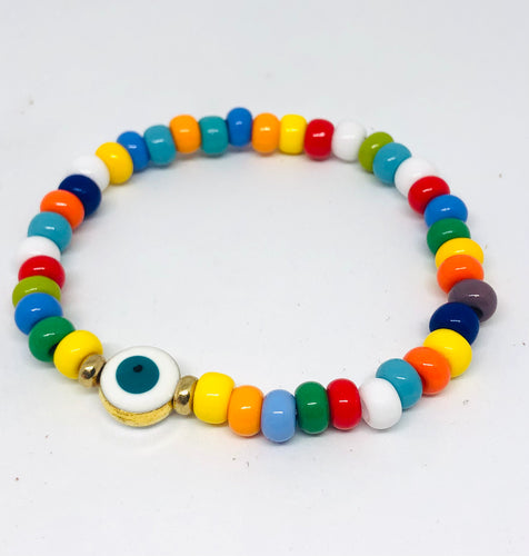 Rainbow Evil Eye Crush