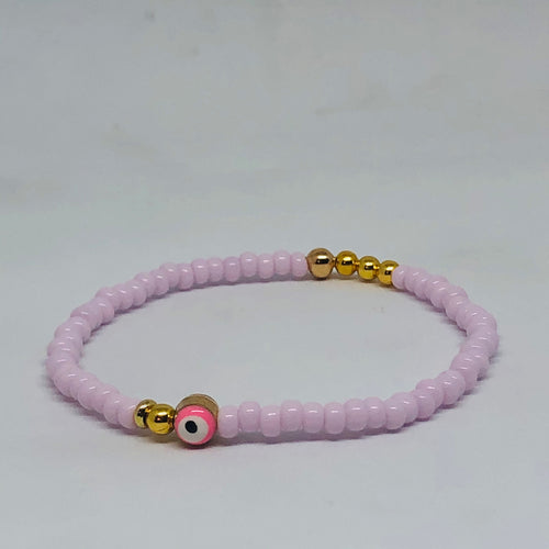 Pale Pink Evil Eye Crush