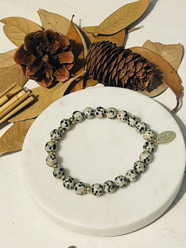 Dalmatian Jasper Stacking Bracelet