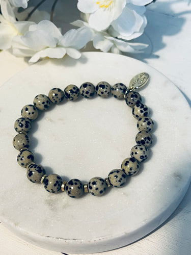 Dalmatian Jasper Stacking Bracelet