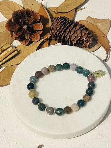 Indian Agate Stacking Bracelet